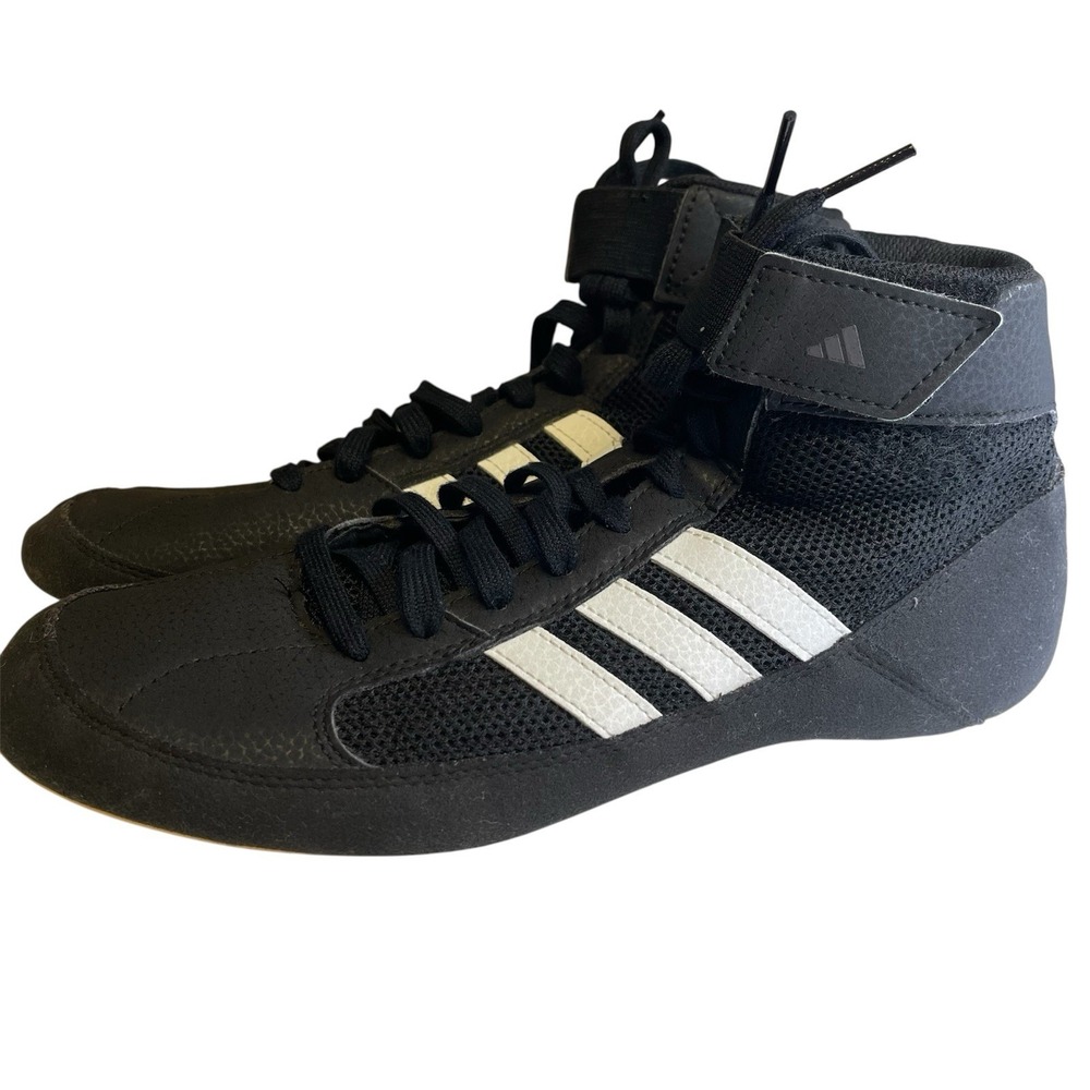 Adidas Havoc II HVC 2 Mens Size 7.5 Wrestling Shoes Sneakers Black White AQ3325